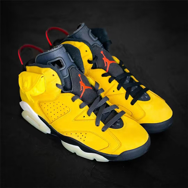Men's Running Weapon Air Jordan 6 Yellow Shoes 067 Men's Running Weapon Air Jordan 6 Yellow Shoes 067